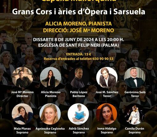 Gran Gala Lírica a cargo de la Capella Mallorquina