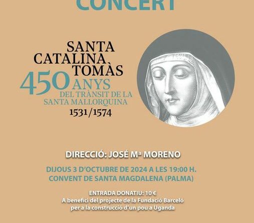 Concierto 450 Aniversario de Santa Catalina Thomàs