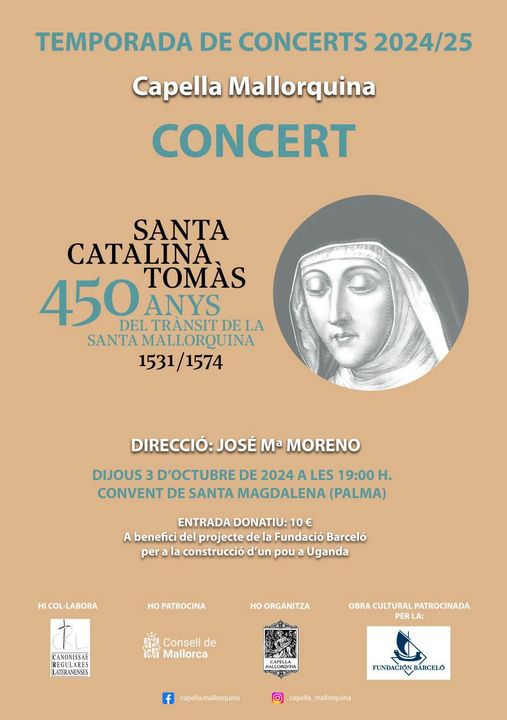 Concierto 450 Aniversario de Santa Catalina Thomàs