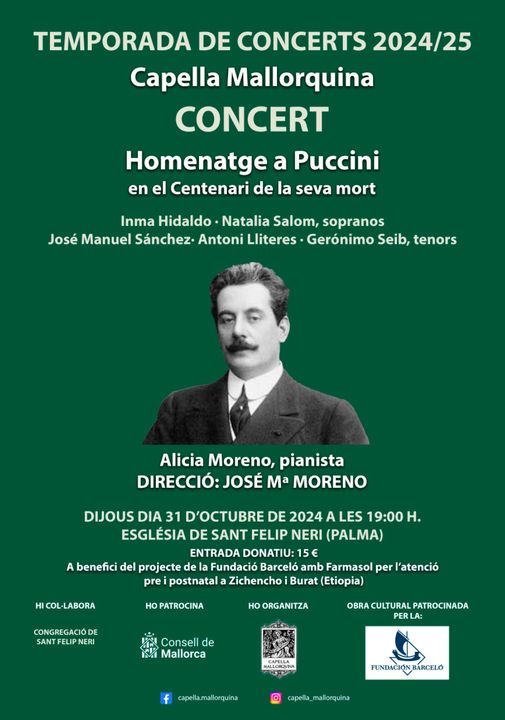 Concierto Homenaje al centenario de Giacomo Puccini