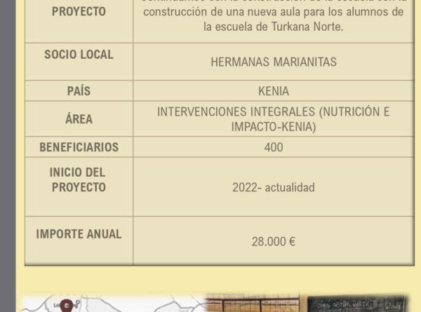 Ficha Ampliación Escuela Sta. Bakhita – Kenia 2024