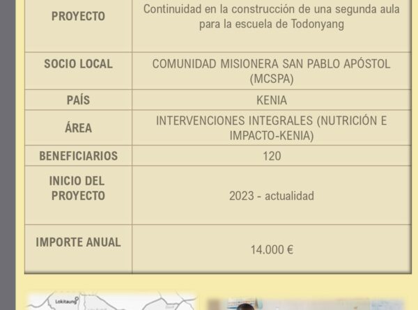 Ficha Construcción guardería – Kenia 2024